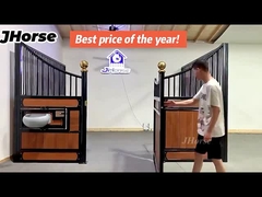 OEM Gecarboniseerde Bamboe Zwarte Poeder bedekte Mobiele de BoxStaldeur met een laag van Paardstallen