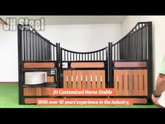 Schuur anthracite draagbare houten paarden stal deur 10ft 12ft met hooi deur