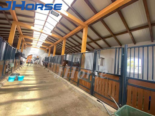 ISO9001 Boxen van het het Bamboe de Europese Paard van het staalkader 1.5m2.2m hoogte