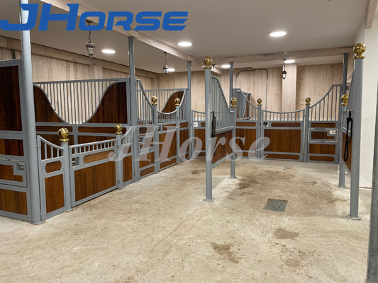 Houten Gegalvaniseerde het Paard Paarden Stabiele Comités 3.5m 3.6m ISO9001 van de schommelingsdeur