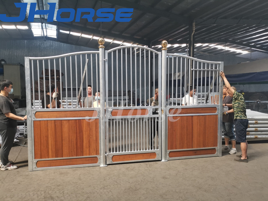 Van het het Paard Stabiel Buitenstaal van warteldeuren Met een laag bedekt het Kader Zwart Poeder