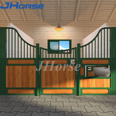 Europese stijl 10ft x 7.2ft gegalvaniseerde stalfronten met hooivoerders