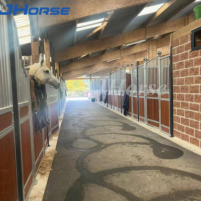 Hot Dip gegalvaniseerd Europese paardenstal licht staal frame buiten